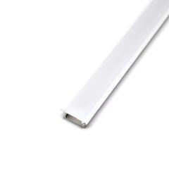2m satinierte Abdeckung mit Überstand 3mm für Profil 19x10+19x14