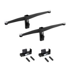 ZERO schwarz Glas Tablarhalter 40 kg