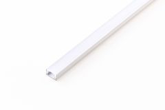 2,5m Ein-/Unterbauprofil silber mit Abdeckung 12x7mm