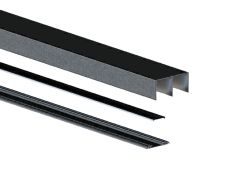 DownSliding Schienen Set 2,35m Schwarz