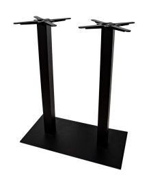 Zweisäulen Stehtischgestell schwarz 1070mm