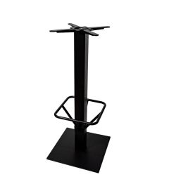 Einsäulen Stehtischgestell schwarz 1070mm mit Fußring