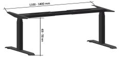 höhenverstellbares (Couch)tischgestell 40-70cm