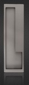 Muschelgriff L-Design dunkelgrau links (LA=192)