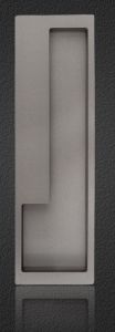 Muschelgriff L-Design dunkelgrau rechts (LA=192)
