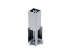 Kleiderstangenhalter Eckverbinder silber