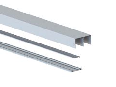 DownSliding Schienen Set 3,5m Silber